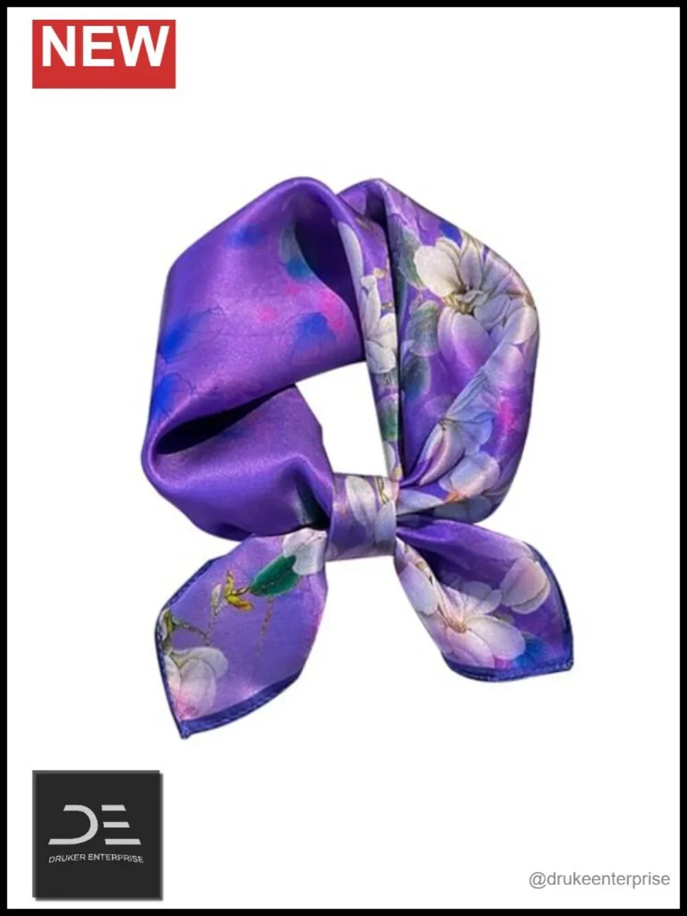 Mulberry Silk Square Scarf - Hand Wash Only - Fashion Neckerchief